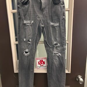 Distressed Gray men’s Jeans